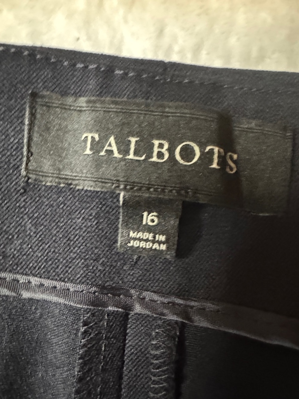 Talbots Classic Black Straight-Leg Dress Pants Size 16 - Picture 5 of 10